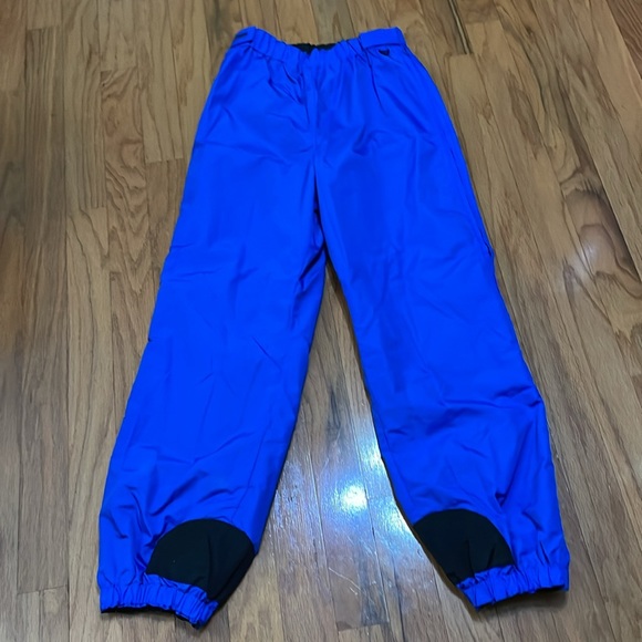 Columbia Sportswear Size Large Men’s Training Pant Full Leg Zip Blue Black Nylon - Picture 2 of 15